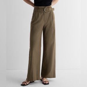 NWOT Express Olive Green high-waist pants